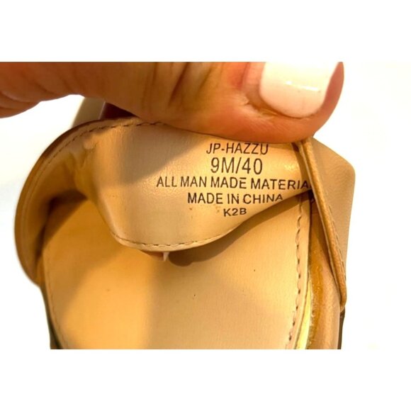 Jessica Simpson Hazzu Tan Ankle Strap Heeled Sandals Size 9 EU 40 - Picture 9 of 11